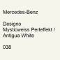 Preview: Mercedes-Benz, Designo Mysticweiss Perleffekt / Antigua White, 038.